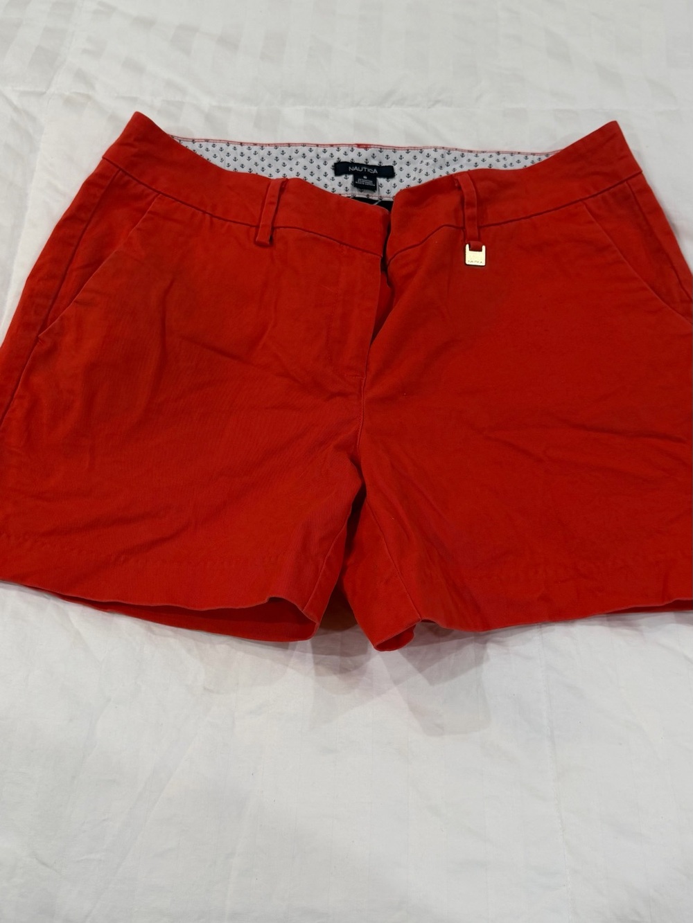 Nautica Bright Red Chino Shorts